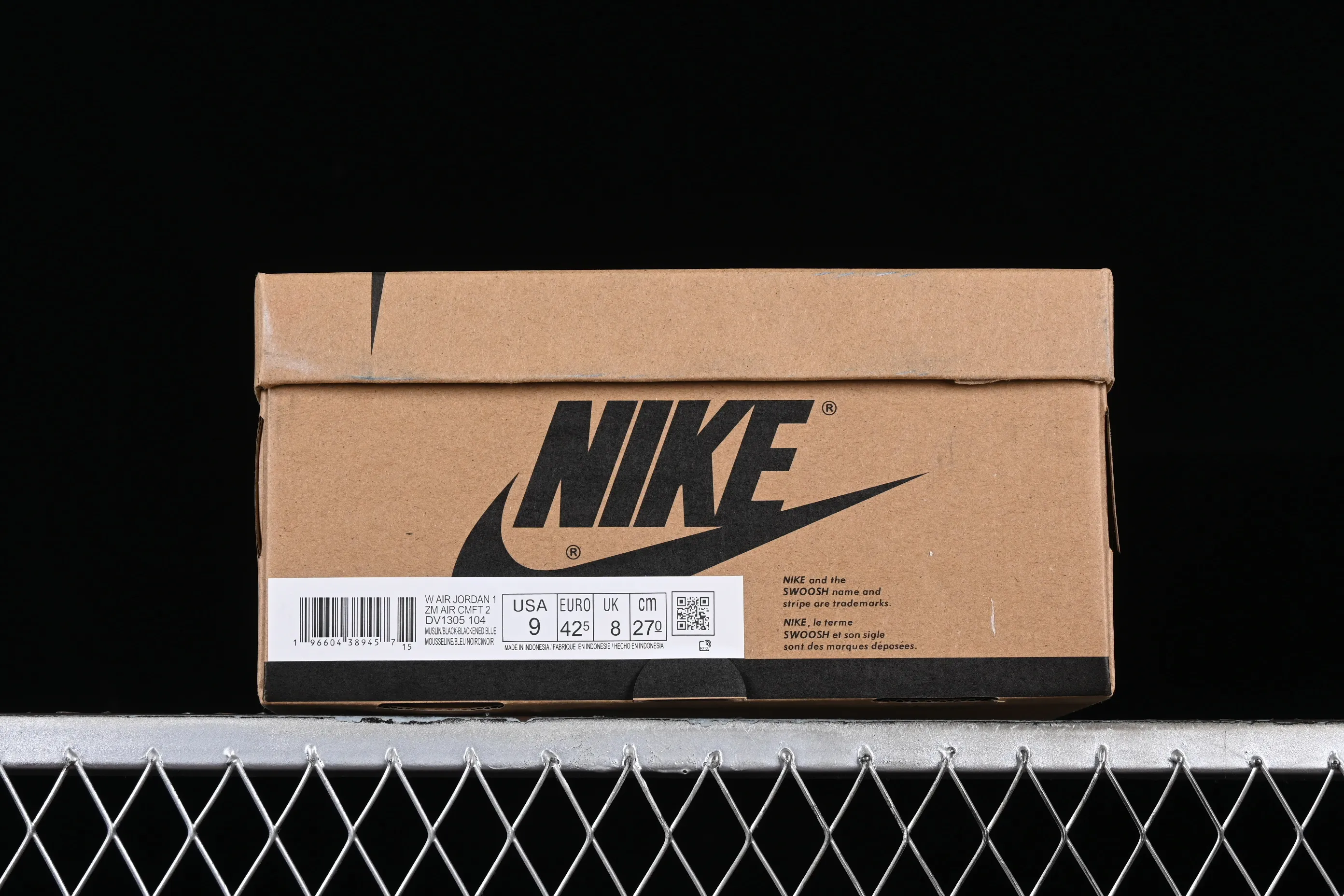 All categories Air Jordan Jordan series basketball shoes Air Jordan 1 High Air Jordan 1 Zoom CMFT AJ1 Joe 1 gray blue black hook high top basketball shoes DV1305-104